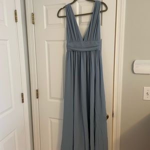Lulu Heavenly Hues Light Blue Maxi Dress size small worn once, dry cleaned after